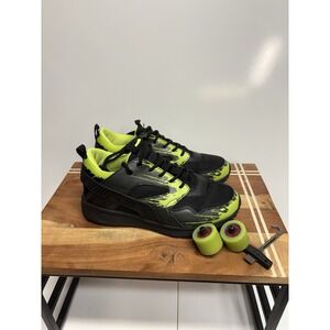 Heelys Kids Black and Neon Green Sneakers with Removable Wheels